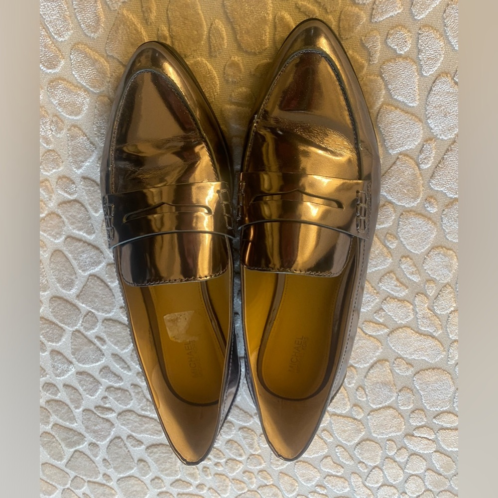 Michael Kors pewter moccasins